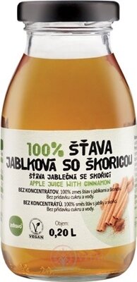 zdravo 100% ŠŤAVA JABLKOVÁ SO ŠKORICOU 1x200 ml
