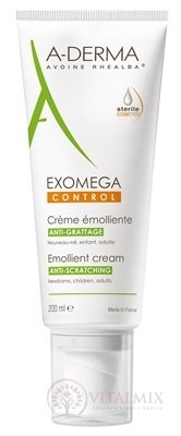 A-DERMA EXOMEGA CONTROL CRÈME ÉMOLLIENTE emolienčný krém 1x200 ml