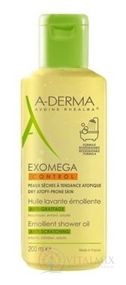 A-DERMA EXOMEGA CONTROL Sprchový olej emolienčný, zvláčňujúci 1x200 ml