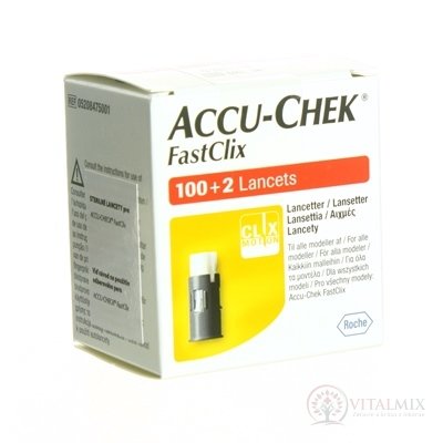 ACCU-CHEK FastClix Zásobník lancetový do odberoveho pera, 17x6 lanciet (102 ks), 1x1 bal