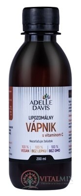 Adelle Davis Lipozomálny VÁPNIK s vitamínom C 1x200 ml