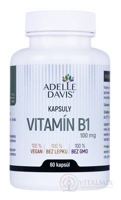 Adelle Davis VITAMÍN B1, tiamín 100 mg cps 1x60 ks