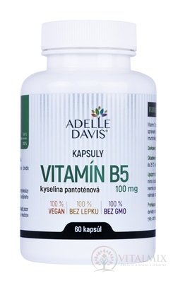 Adelle Davis VITAMÍN B5, kys. pantoténová 100 mg cps 1x60 ks