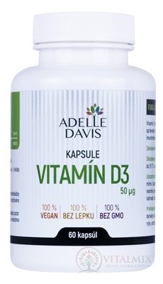 Adelle Davis VITAMÍN D3 50 mcg cps 1x60 ks