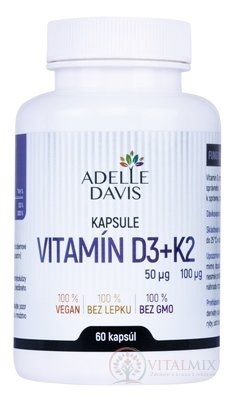 Adelle Davis VITAMÍN D3+K2 cps 1x60 ks