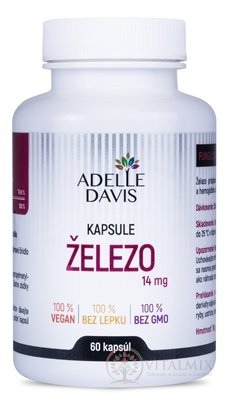 Adelle Davis ŽELEZO 14 mg cps 1x60 ks