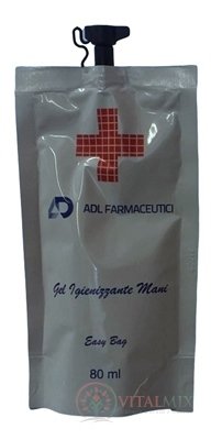 ADL FARMACEUTICI Dezinfekčný gél na báze alkoholu 1x80 ml