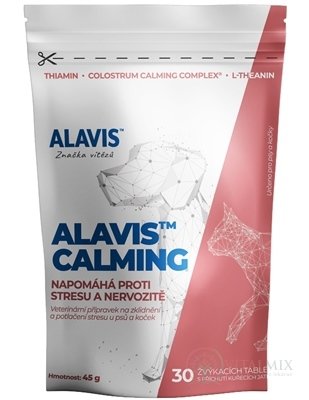 ALAVIS CALMING mäkké tablety pre psy a mačky 1x30 ks