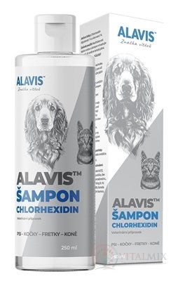 ALAVIS ŠAMPON Chlórhexidín psy, mačky, fretky, kone 1x250 ml