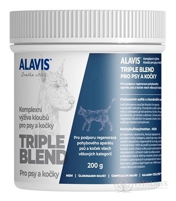 ALAVIS TRIPLE BLEND Pre psy a mačky prášok 1x200 g