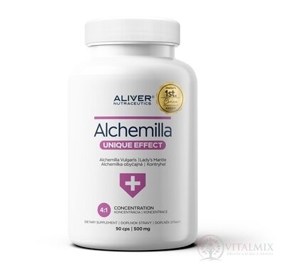 ALIVER Alchemilka obyčajná cps (koncentrácia 10:1) 1x90 ks