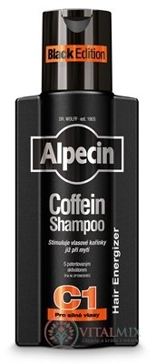 ALPECIN Coffein Shampoo C1 Black Edition kofeínový šampón proti vypadávaniu vlasov 1x250 ml