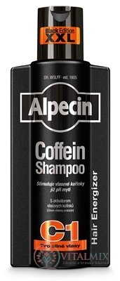 ALPECIN Coffein Shampoo C1 Black Edition kofeínový šampón proti vypadávaniu vlasov 1x375 ml