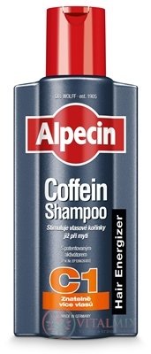 ALPECIN Energizer Coffein Shampoo C1 kofeínový šampón proti vypadávaniu vlasov 1x375 ml