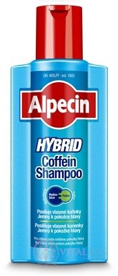 ALPECIN HYBRID Coffein Shampoo kofeínový šampón pre suchú, svrbivú pokožku hlavy 1x375 ml