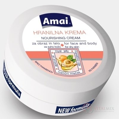 Amai VYŽIVUJÚCI KRÉM NA TVÁR a telo marhuľový olej, 1x250 ml