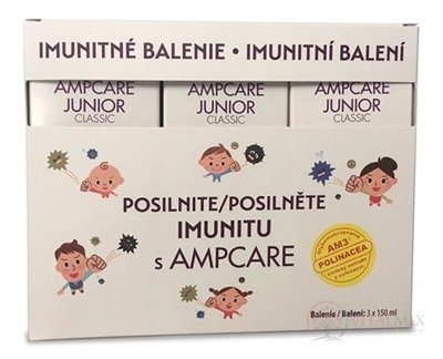 AMPCARE JUNIOR CLASSIC IMUNITNÉ BALENIE sirup 3x150 ml