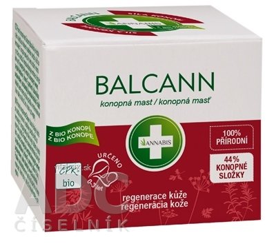 ANNABIS BALCANN konopná masť z BIO konope, regenerácia (Nová receptúra 2017) 1x15 ml