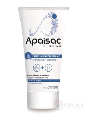 Apaisac BIORGA Reparačný krém na ruky modrá rada (Restorative Hand Cream) 1x50 ml