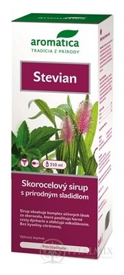 aromatica STEVIAN Skorocelový sirup so sladidlom 1x210 ml