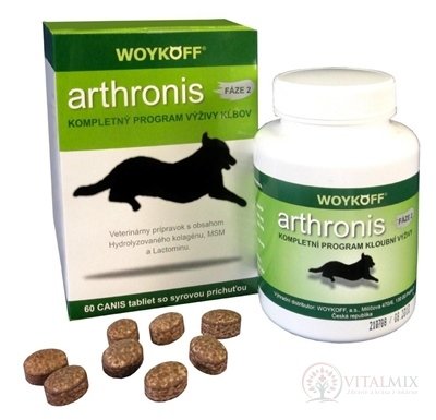 arthronis FÁZA 2 tbl CANIS  so syrovou príchuťou 1x60 ks