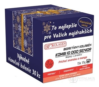 asp BIOAKTÍVNY KOLAGEN KOMBI SENIOR Vianoce nápoj v prášku, vrecúška 30x17 g (510 g)