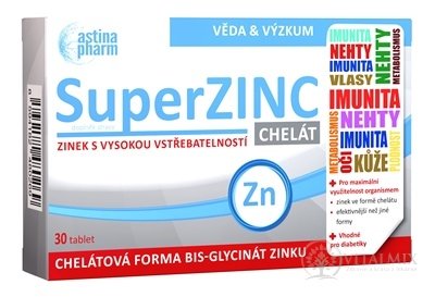 Astina SuperZINC CHELÁT tbl 1x30 ks