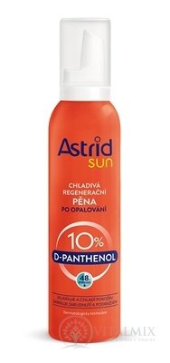 ASTRID SUN Chladivá regeneračná pena po opaľovaní D-panthenol 10%, 1x150 ml