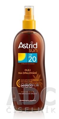 Astrid sun Olej na opaľovanie OF 20 sprej 1x200 ml