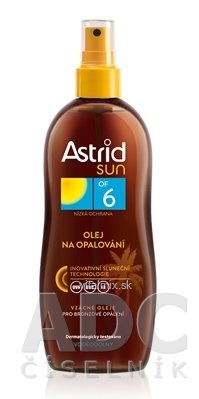 Astrid sun Olej na opaľovanie OF 6 sprej 1x200 ml