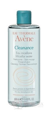 AVENE CLEANANCE EAU MICELLAIRE micelárna voda pre mastnú a aknóznu pleť 1x400 ml