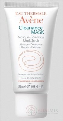 AVENE CLEANANCE MASK (MASQUE - GOMMAGE) peelingová exfoliačná maska 1x50 ml