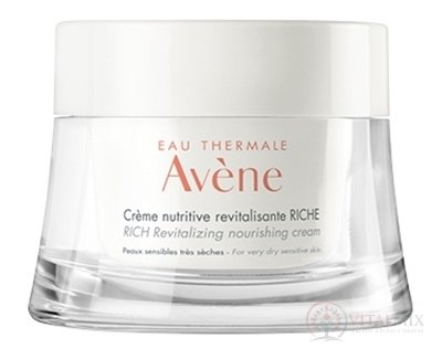 AVENE CREME NUTRITIVE REVITALISANTE RICHE revitalizačný veľmi výživný krém, citlivá pleť 1x50 ml