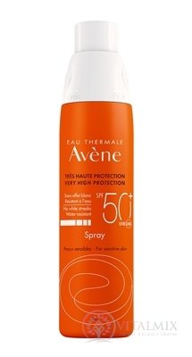 AVENE SPRAY SPF50+ (inov. 2019) sprej veľmi vysoká ochrana citlivej kože 1x200 ml