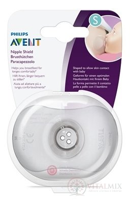 AVENT CHRÁNIČE PRSNÝCH BRADAVIEK S small, so sterilizačnou krabičkou 1x2 ks