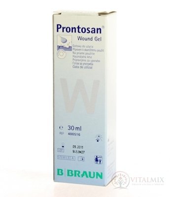 B.BRAUN PRONTOSAN WOUND GEL STERILNÝ čistenie, zvlhčovanie hlbokých rán, gél 1x30ml