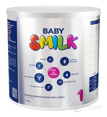 BABYSMILK 1 počiatočná dojčenská mliečna výživa v prášku, s Colostrom (0 - 6 mesiacov) 1x900 g