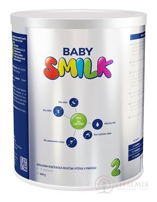 BABYSMILK 2 následná dojčenská mliečna výživa v prášku (6 - 12 mesiacov) 1x400 g
