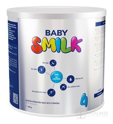BABYSMILK 4 mliečna výživa pre malé deti v prášku (od 24 mesiacov) 1x900 g
