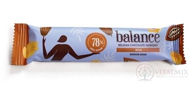 BALANCE MLIEČNA ČOKOLÁDA belgická, so sladidlom zo stévie 1x35 g