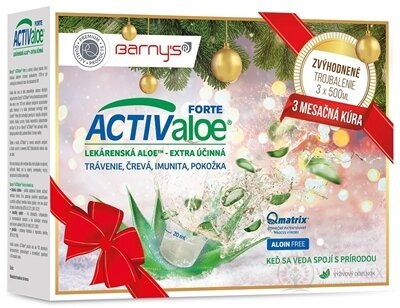 Barny's ACTIValoe FORTE trojbalenie (Vianočné) 3x500 ml, 1x1 set