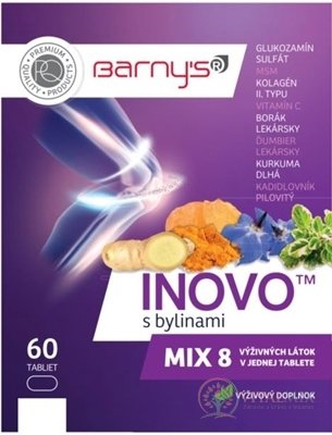 Barny's INOVO s bylinami MIX8 tbl 1x60 ks