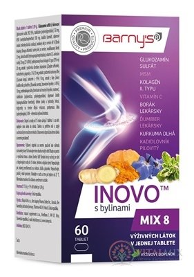 Barny's INOVO s bylinami MIX8 tbl 1x60 ks