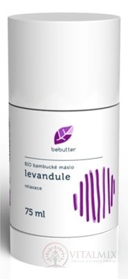 Bebutter BIO bambucké maslo Levanduľa telový balzam, relax, 1x75 ml