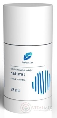 Bebutter BIO bambucké maslo Natural telový balzam, citlivá pokožka 1x75 ml