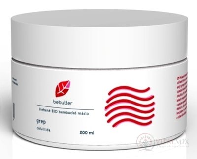 Bebutter šl.BIO bambucké maslo Grep krémový telový balzam, celulitída, 1x200 ml