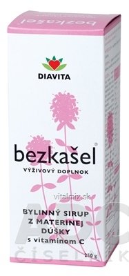 BEZKAŠEL BYLINNÝ SIRUP Z MATERINEJ DÚŠKY s vitamínom C (inov.zloženie) 1x250 g