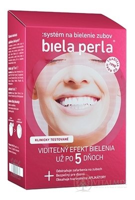 Biela perla Systém na bielenie zubov (aplikátory + aktivátor 8 ml + bieliaci gél 75 ml ) 1x1 set