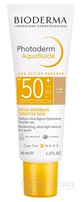 BIODERMA Photoderm Aquafluide SPF 50+ opaľovací krém, svetlý 1x40 ml