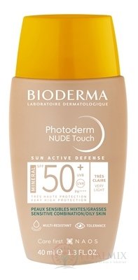 BIODERMA Photoderm NUDE Touch SPF 50+ tónovací fluid veľmi svetlý (inov. 2022) 1x40 ml